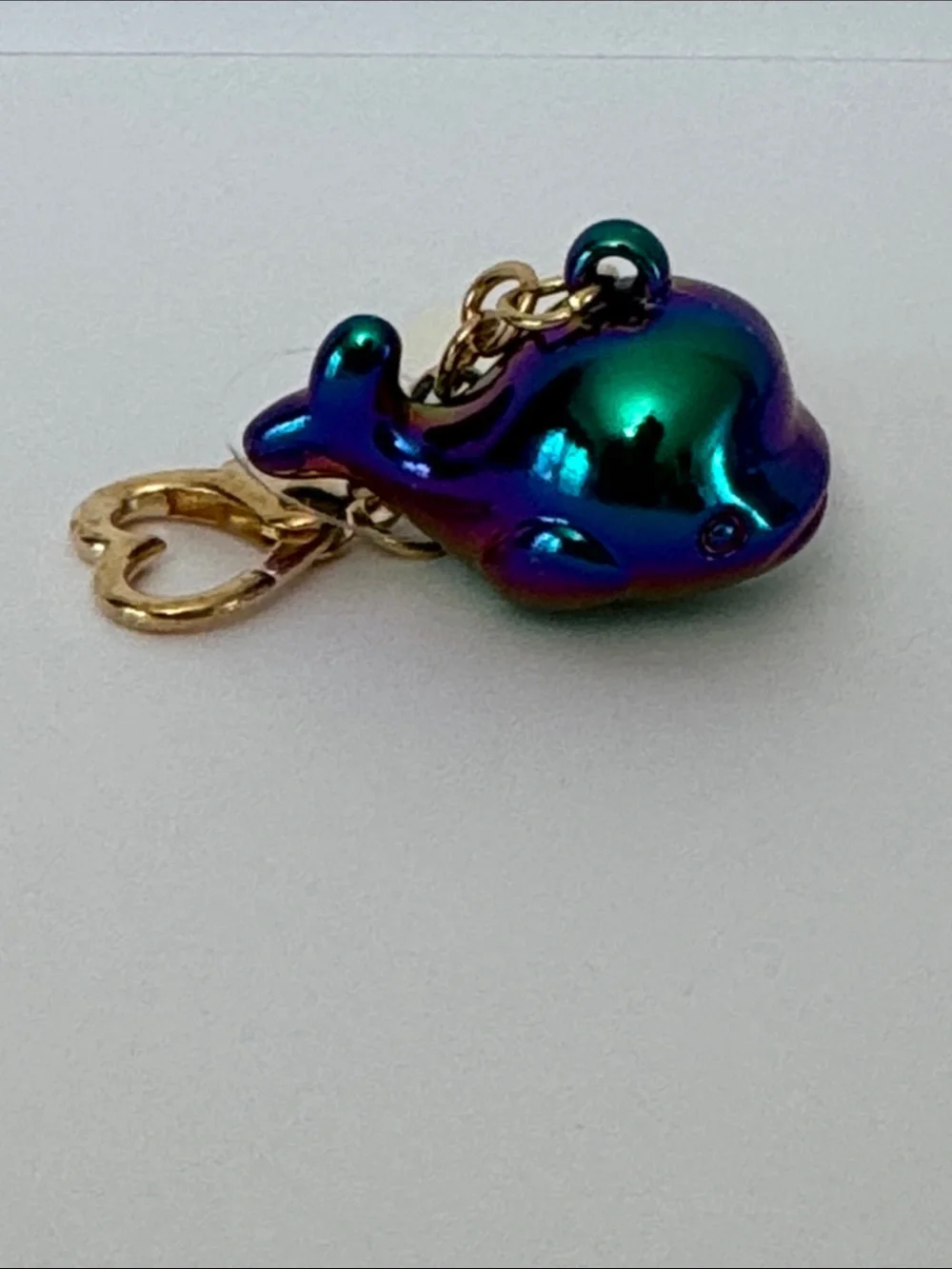 Iridescent Rainbow Whale Bag Charm/Key Chain NWT